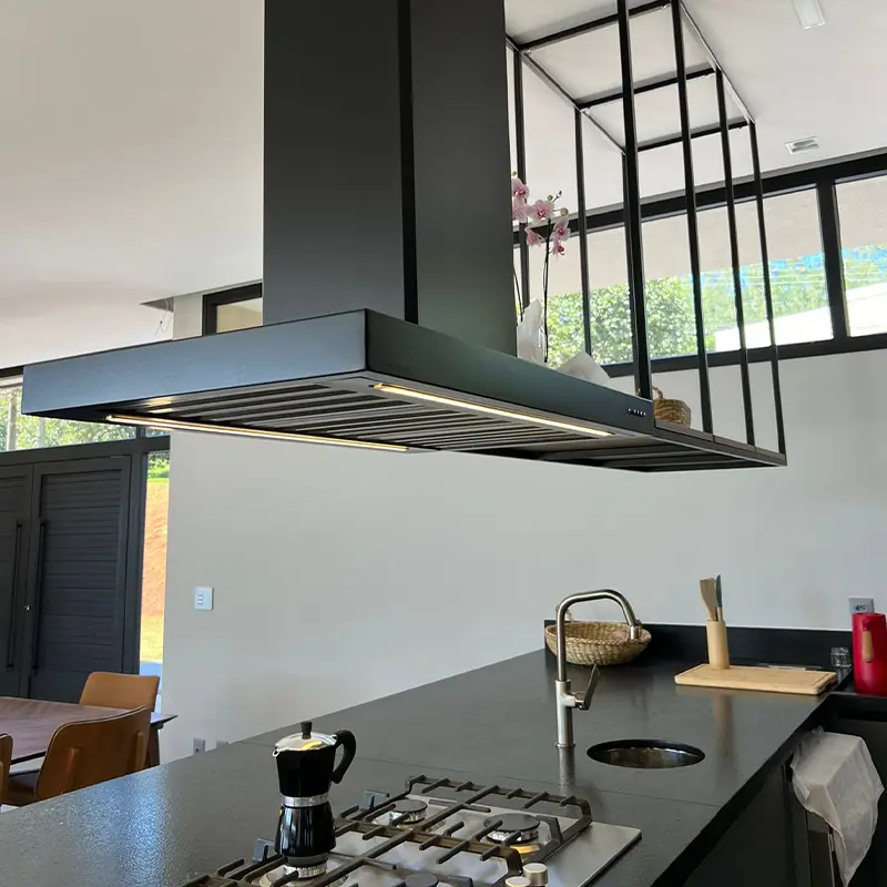 Coifas de ilha, parede e lareira é na Kitchens Hood em Bragança Paulista e Vargem, SP